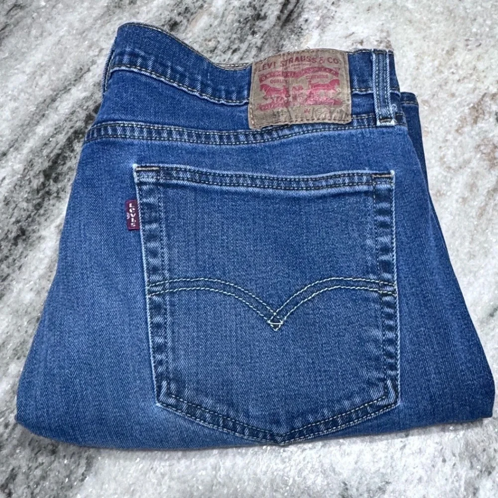 Levi's Jeans 514 Denim Medium Wash 36x30 Straight‎ Leg Western Everyday Casual